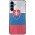 Slovakia Flag Distressed Galaxy S24 Clear Case